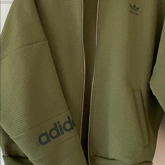 Adidas Olive Green Bomber Jacket 